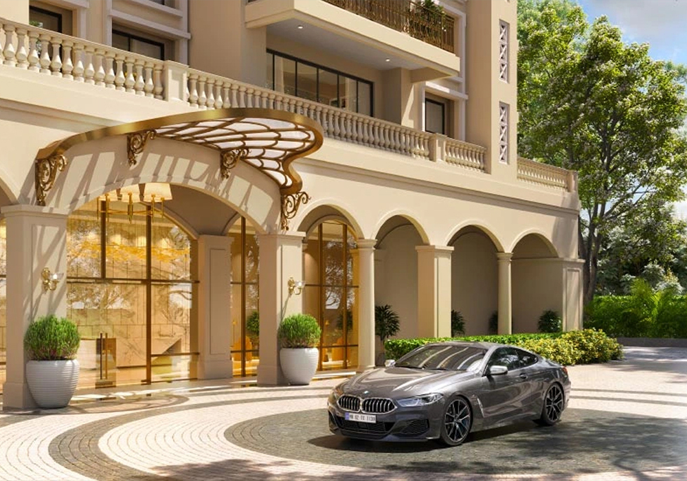 DLF Promenade Goa open plaza and landscaped area